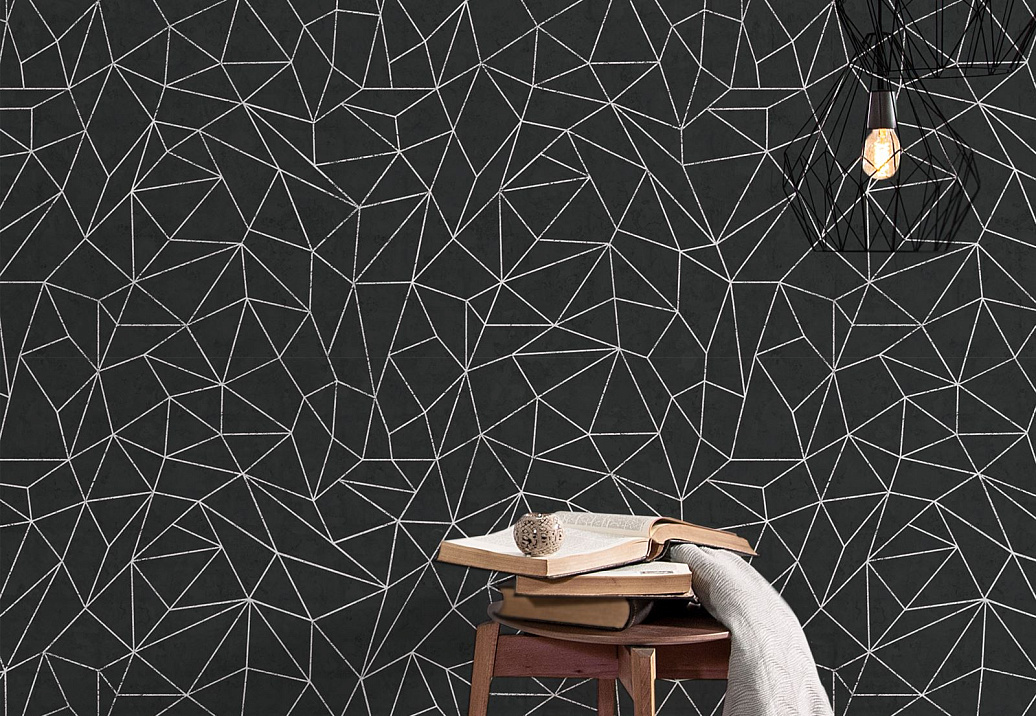 Обои Newmor Premier Geometrics-Lines/Dark