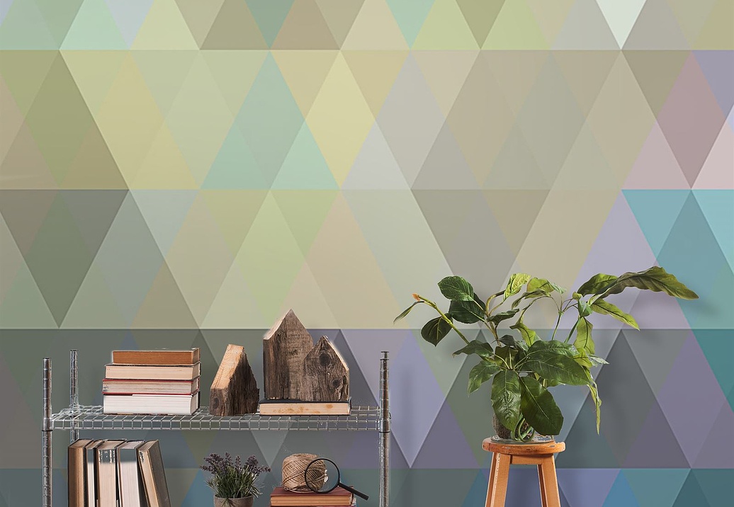 Обои Newmor Premier Geometrics-Trangles/Iridescent