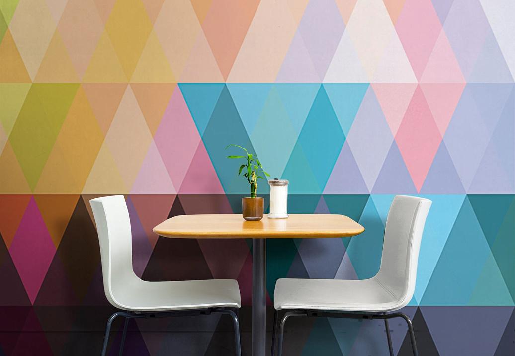 Обои Newmor Premier Geometrics-Trangles/Vibrant