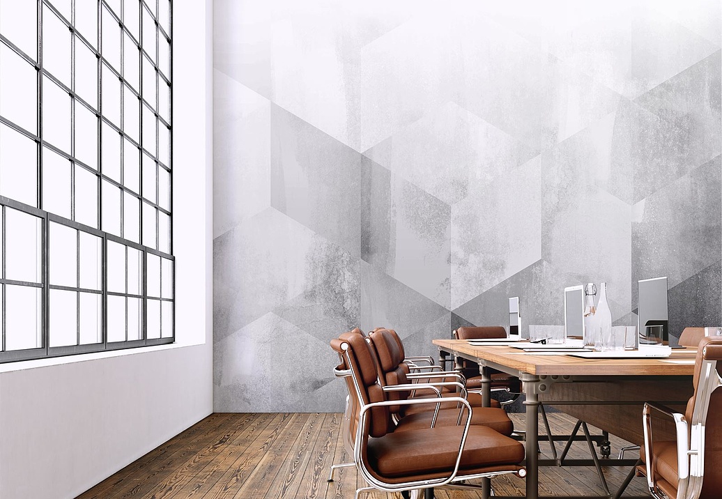 Обои Newmor Premier Watercolour-Geometric/Grey