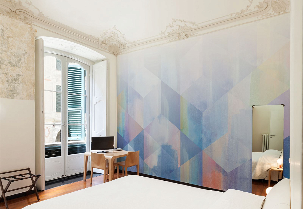 Обои Newmor Premier Watercolour-Geometric/Blue