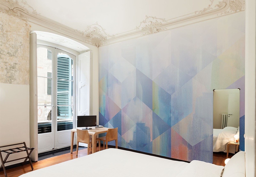 Обои Newmor Premier Watercolour-Geometric/Blue