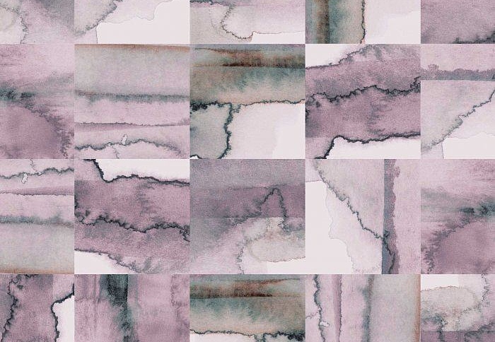 Обои Newmor Premier Watercolour-Tiles/Pink