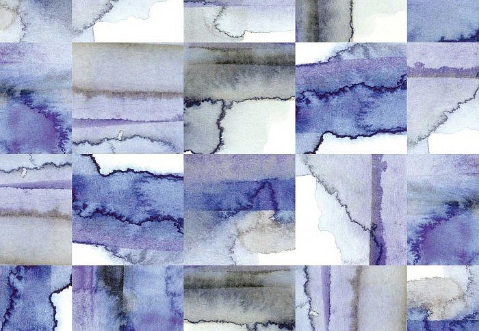 Обои Newmor Premier Watercolour-Tiles/Cobalt