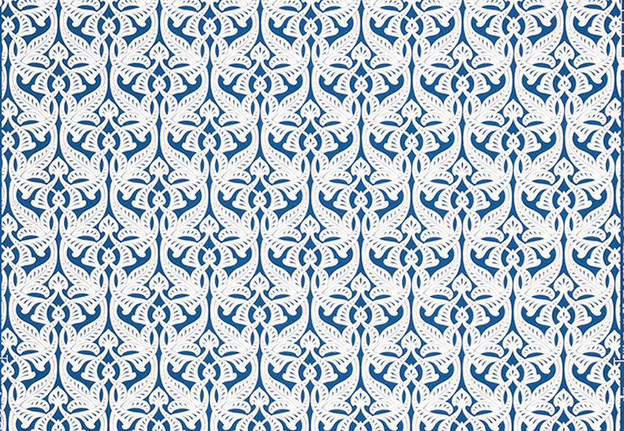 Обои Stroheim Blue & White 6021902