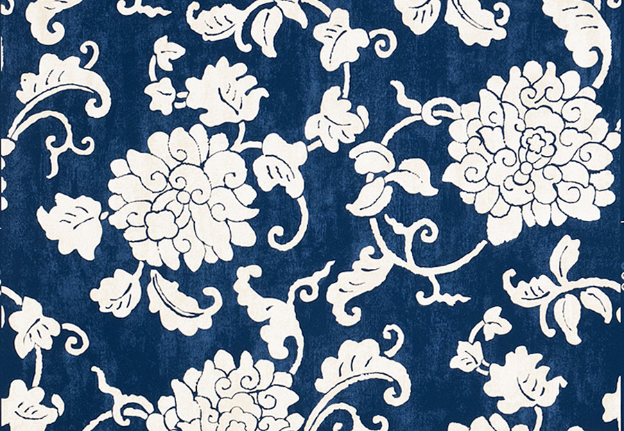 Обои Stroheim Blue & White 6022102
