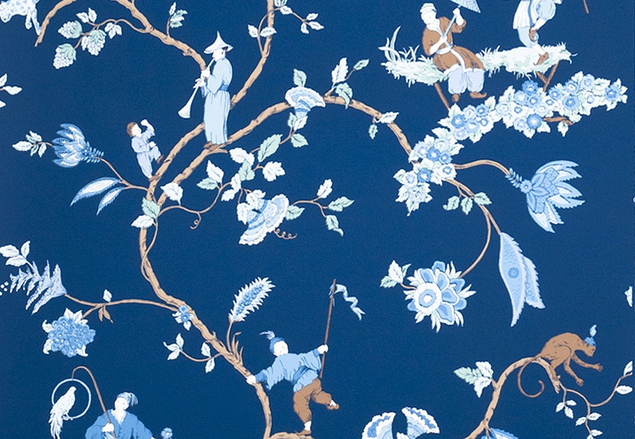 Обои Stroheim Blue & White 6023401