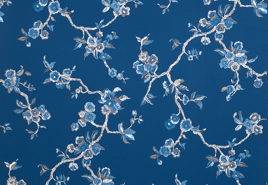 Обои Stroheim Blue & White 6023602