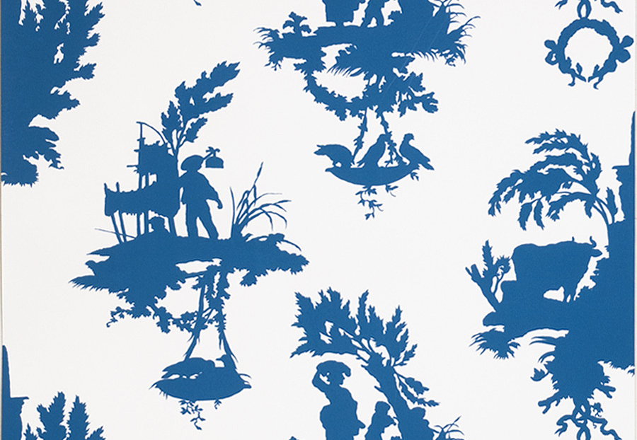 Обои Stroheim Blue & White 6023701
