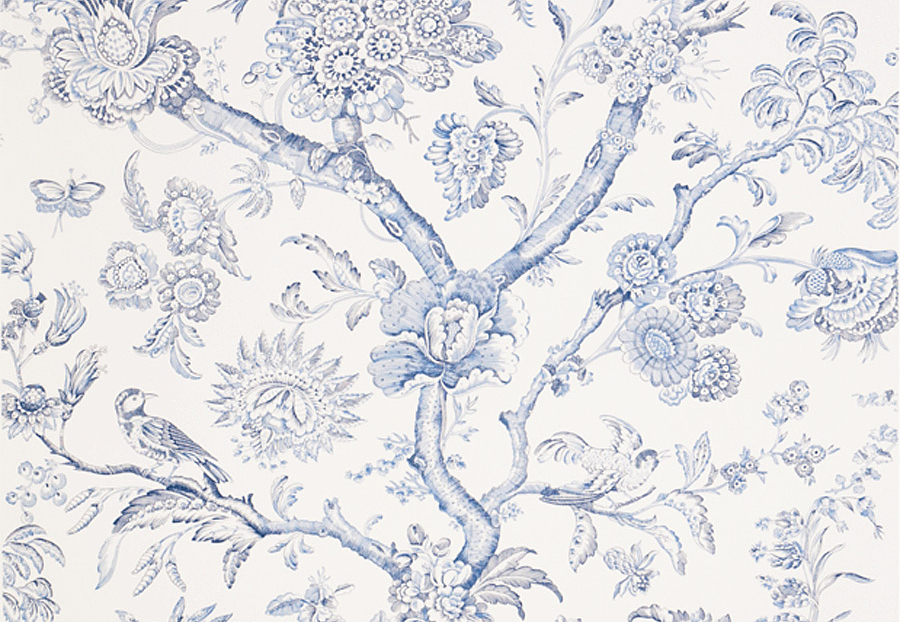Обои Stroheim Blue & White 6041403