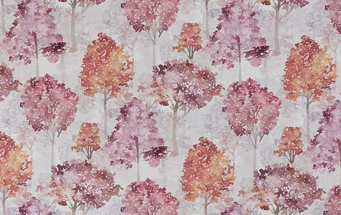 Английская ткань Ashley Wilde, коллекция New Forest, артикул Rosewood/Berry
