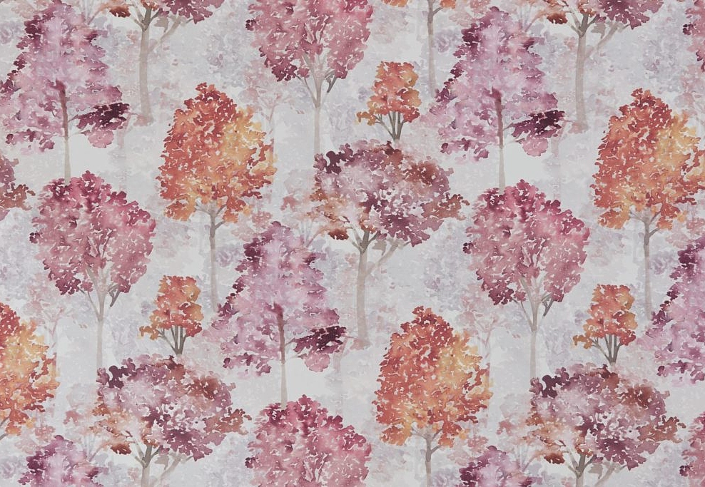 Ткань Ashley Wilde New Forest Rosewood/Berry