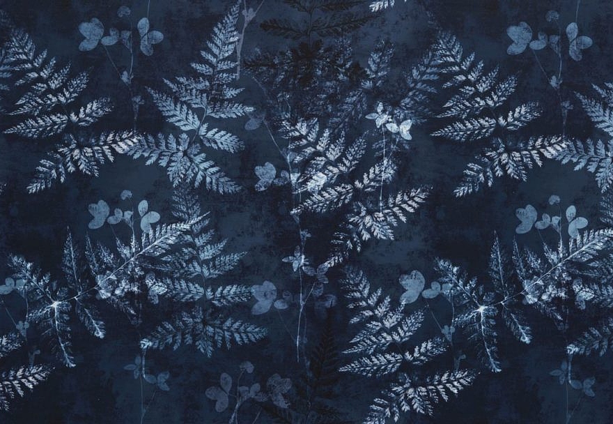 Ткань Ashley Wilde Velluto Folium/Indigo