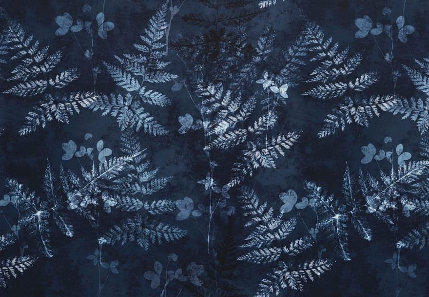 Ткань Ashley Wilde Velluto Folium/Indigo