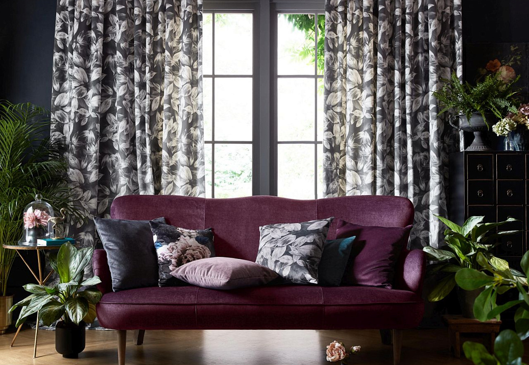 Ткань Ashley Wilde Velluto Giardino/Slate