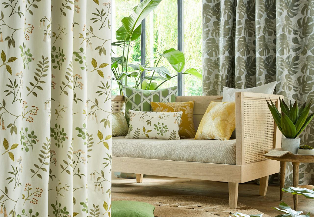 Ткань Ashley Wilde Palm House Gloriosa/Kiwi