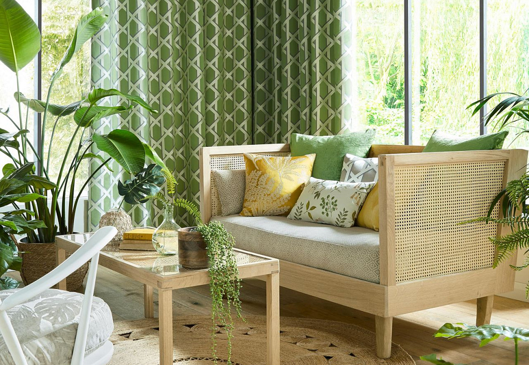 Ткань Ashley Wilde Palm House Lattice/Kiwi