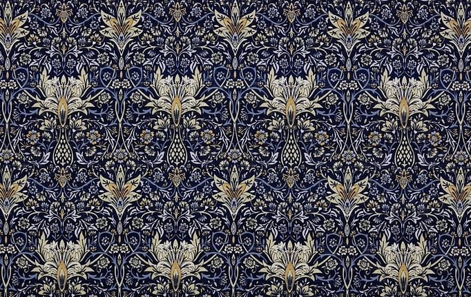 Английская ткань Ashley Wilde, коллекция Roseberry Manor, артикул Avington/Indigo
