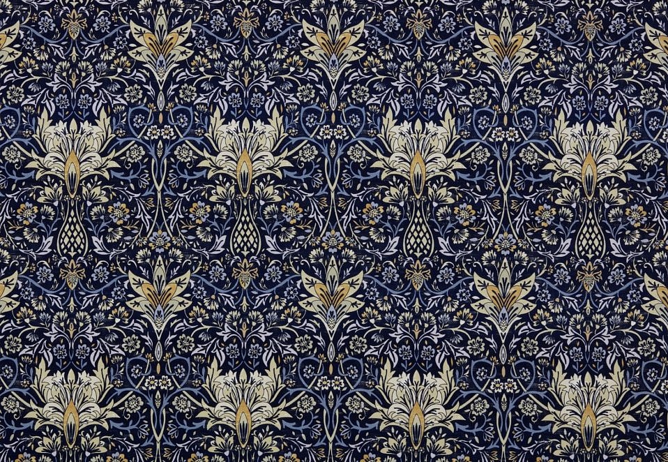 Ткань Ashley Wilde Roseberry Manor Avington/Indigo