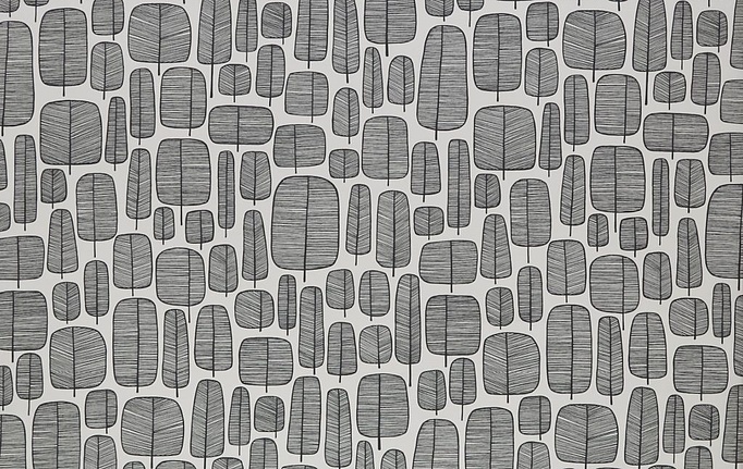 Английская ткань Ashley Wilde, коллекция MissPrint Volume 1, артикул LittleTrees/Monochrome