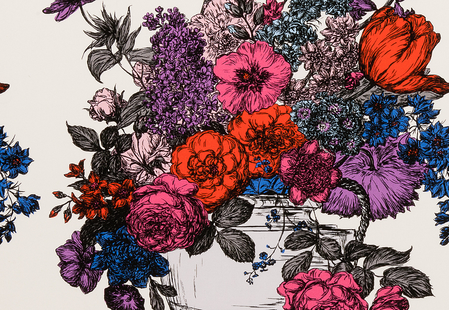 Ткань Clarke & Clarke Floribunda F0472/07
