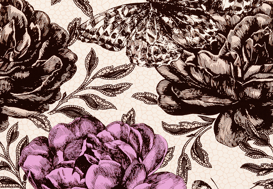 Ткань Clarke & Clarke Floribunda F0473/04