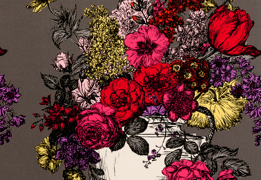 Ткань Clarke & Clarke Floribunda F0472/03