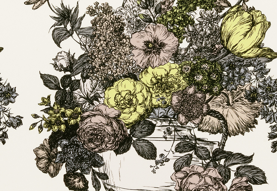 Ткань Clarke & Clarke Floribunda F0472/05