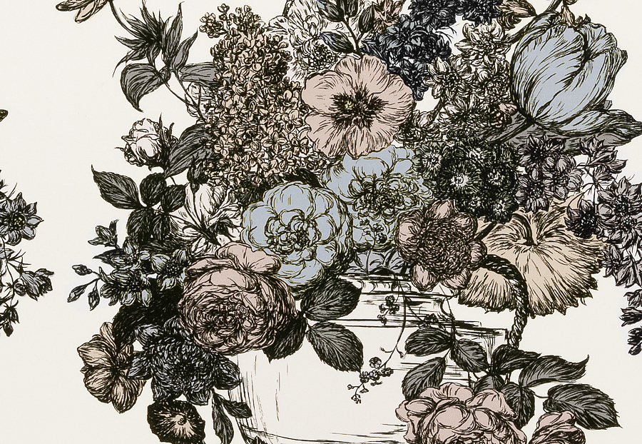 Ткань Clarke & Clarke Floribunda F0472/04