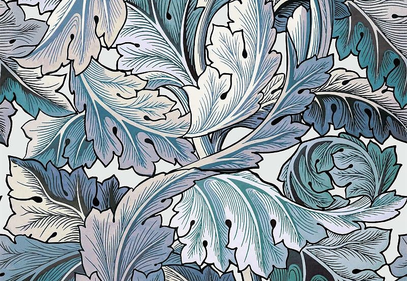 Панно и фотообои House Of Hackney London 1 Acanthus/Aegean Blue/Off White