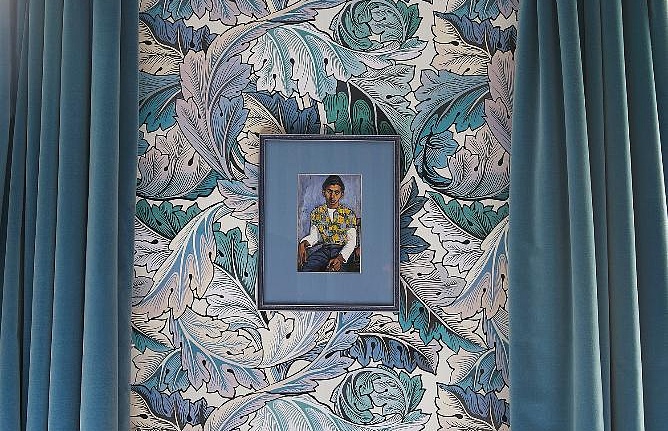 Панно и фотообои House Of Hackney London 1 Acanthus/Aegean Blue/Off White