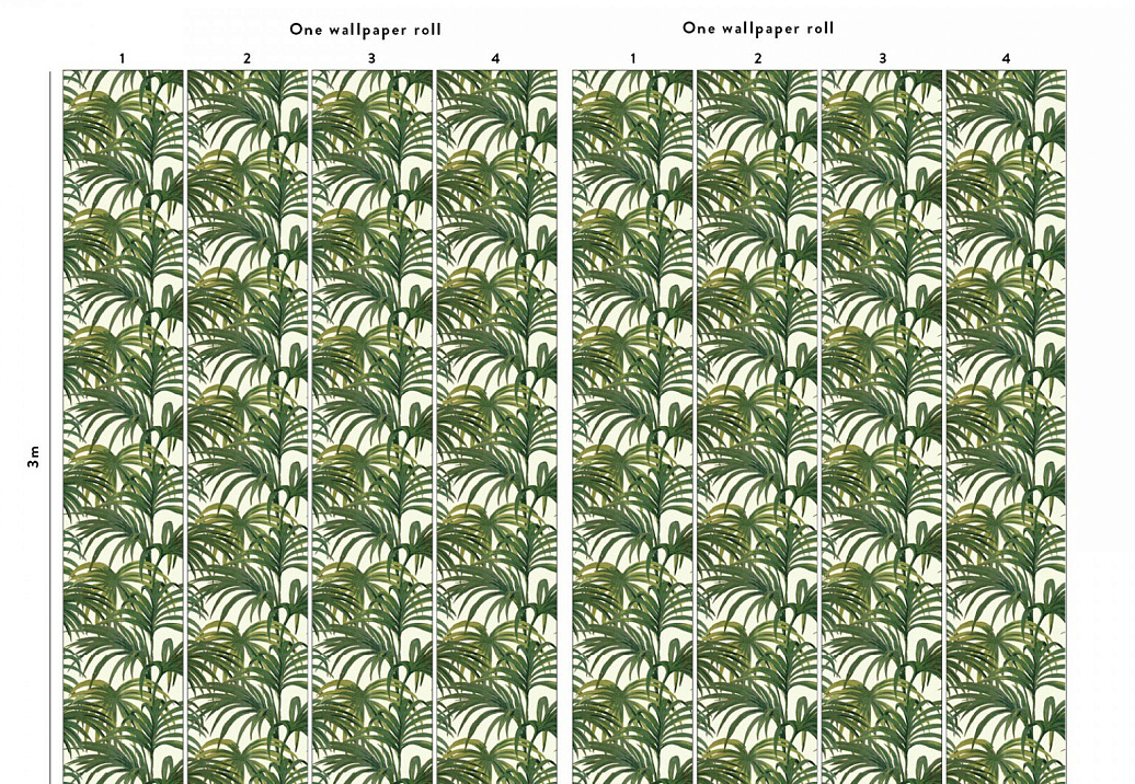 Панно и фотообои House Of Hackney London 2 Palmeral/White/Green