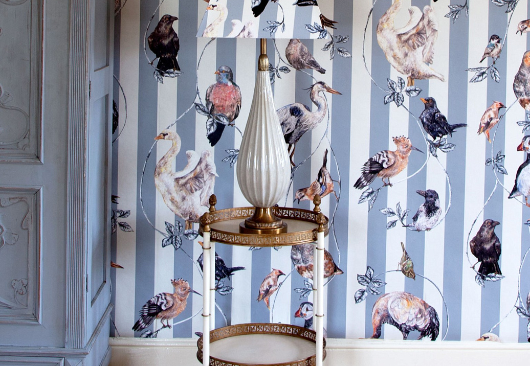 Панно и фотообои House Of Hackney London 2 Flights of Fancy/Grey Stripe