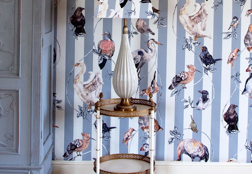 Панно и фотообои House Of Hackney London 2 Flights of Fancy/Grey Stripe