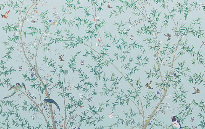 Английские панно и фотообои Little Greene, коллекция National Trust Papers, артикул 0245BSPAVI2