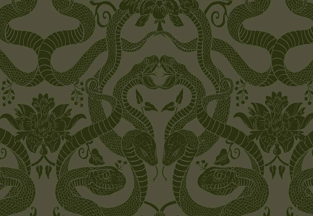 Ткань House Of Hackney Anaconda Velvet 1-FA-ANC-VE-OLI-XXX-XXX