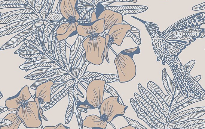 Английские обои 1838 Wallcoverings, коллекция Aurora, артикул 1804-117-02
