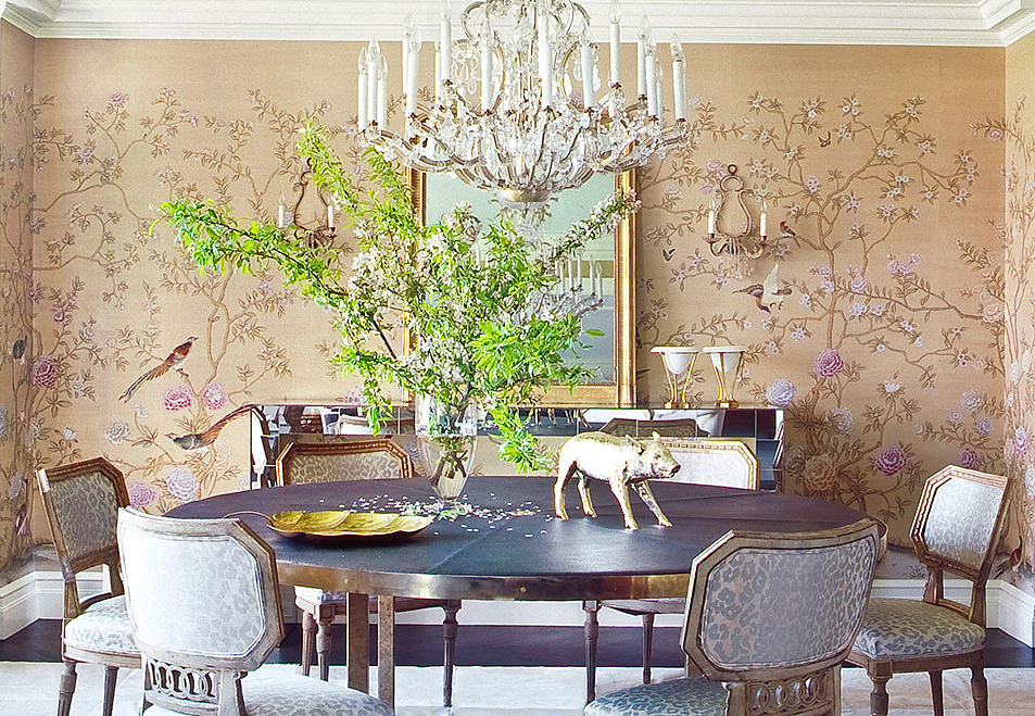 Обои De Gournay Chinoiserie Earlham/C-040