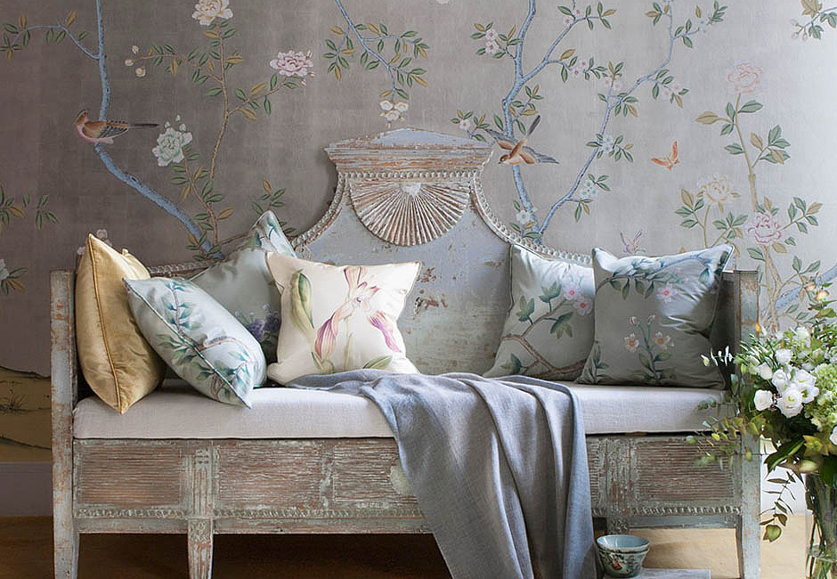Обои De Gournay Chinoiserie Badminton/C-078