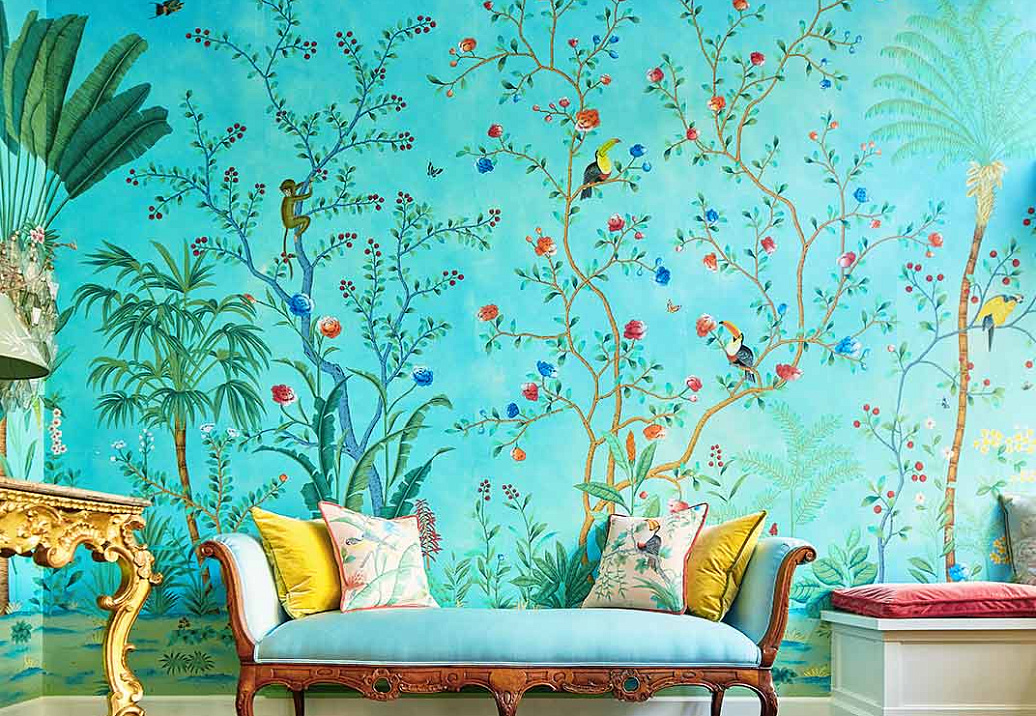 Обои De Gournay Chinoiserie Amazonia/C-087