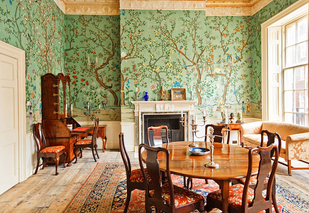 Обои De Gournay Chinoiserie Abbotsford/C-080