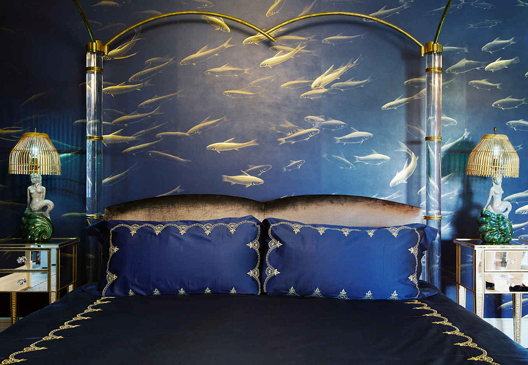 Обои De Gournay Japanese & Korean Fishes/K-08