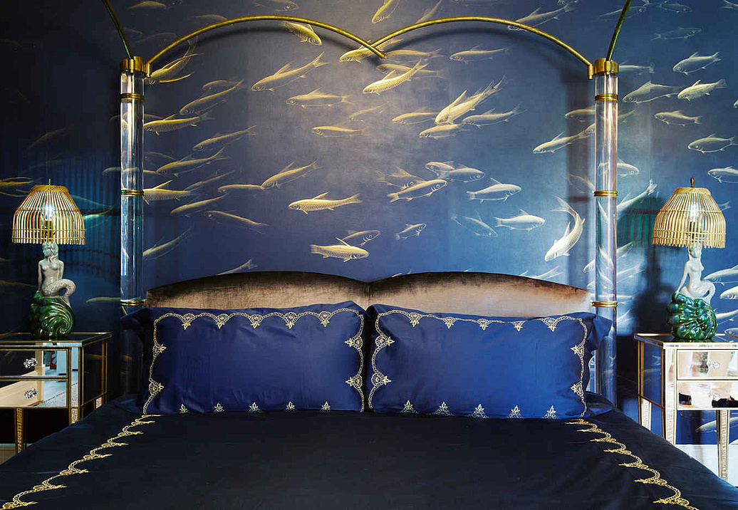 Обои De Gournay Japanese & Korean Fishes/K-08