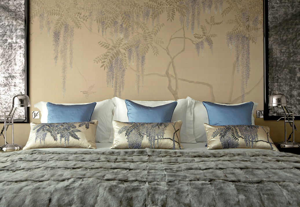 Обои De Gournay Japanese & Korean Wisteria/K-06