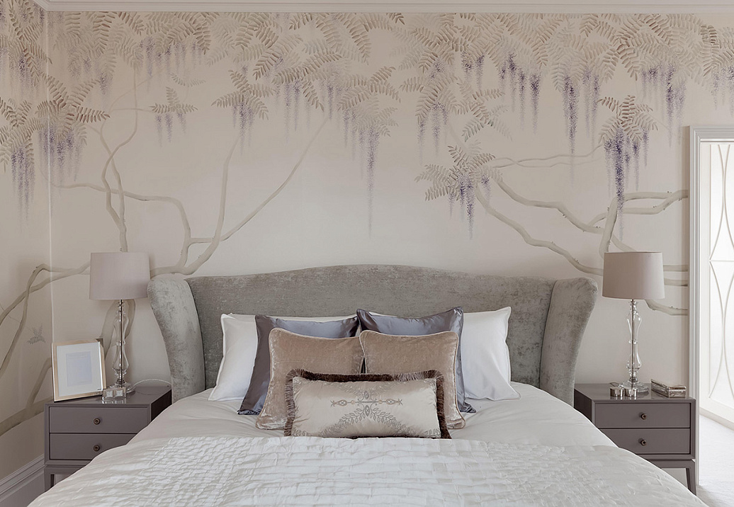 Обои De Gournay Japanese & Korean Wisteria/K-06