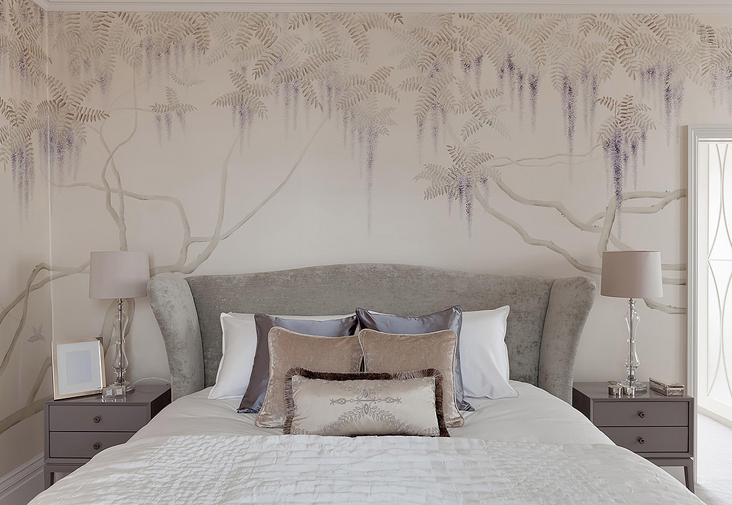 Обои De Gournay Japanese & Korean Wisteria/K-06