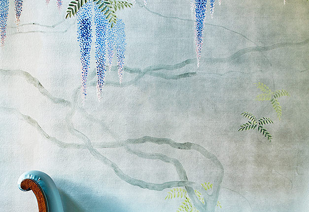 Обои De Gournay Japanese & Korean Wisteria/K-06