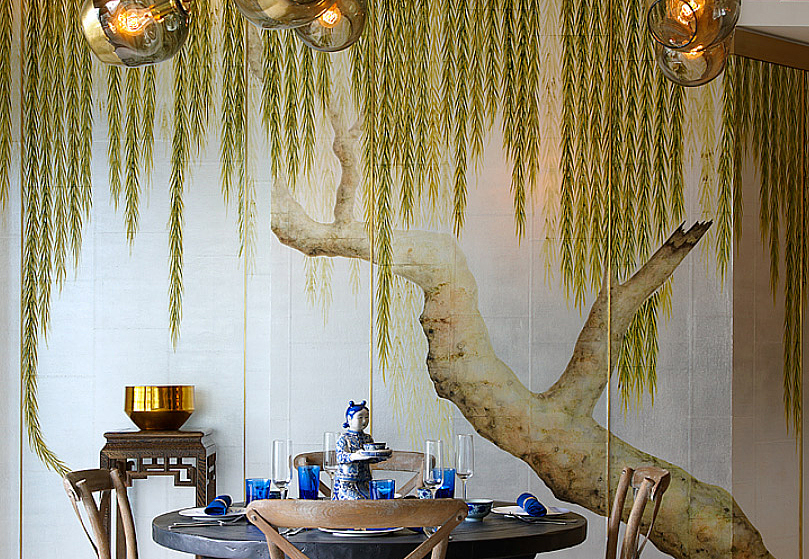Обои De Gournay Japanese & Korean Willow/K-09