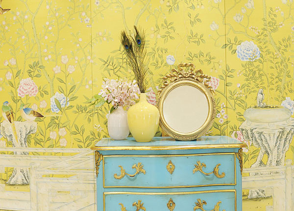 Обои De Gournay Chinoiserie Hampton Court/C-025