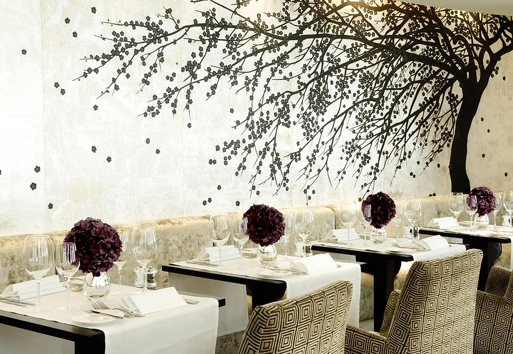 Обои De Gournay Japanese & Korean Windswept Blossom/K-12
